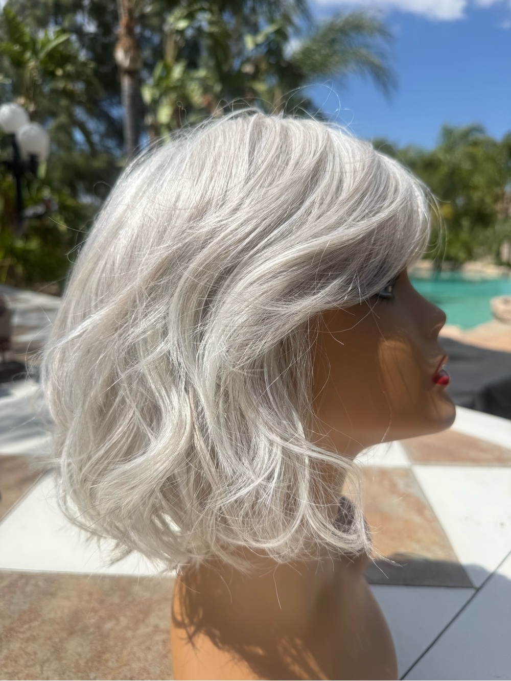 Brand New platinum and Grey Beachy Waves Wig